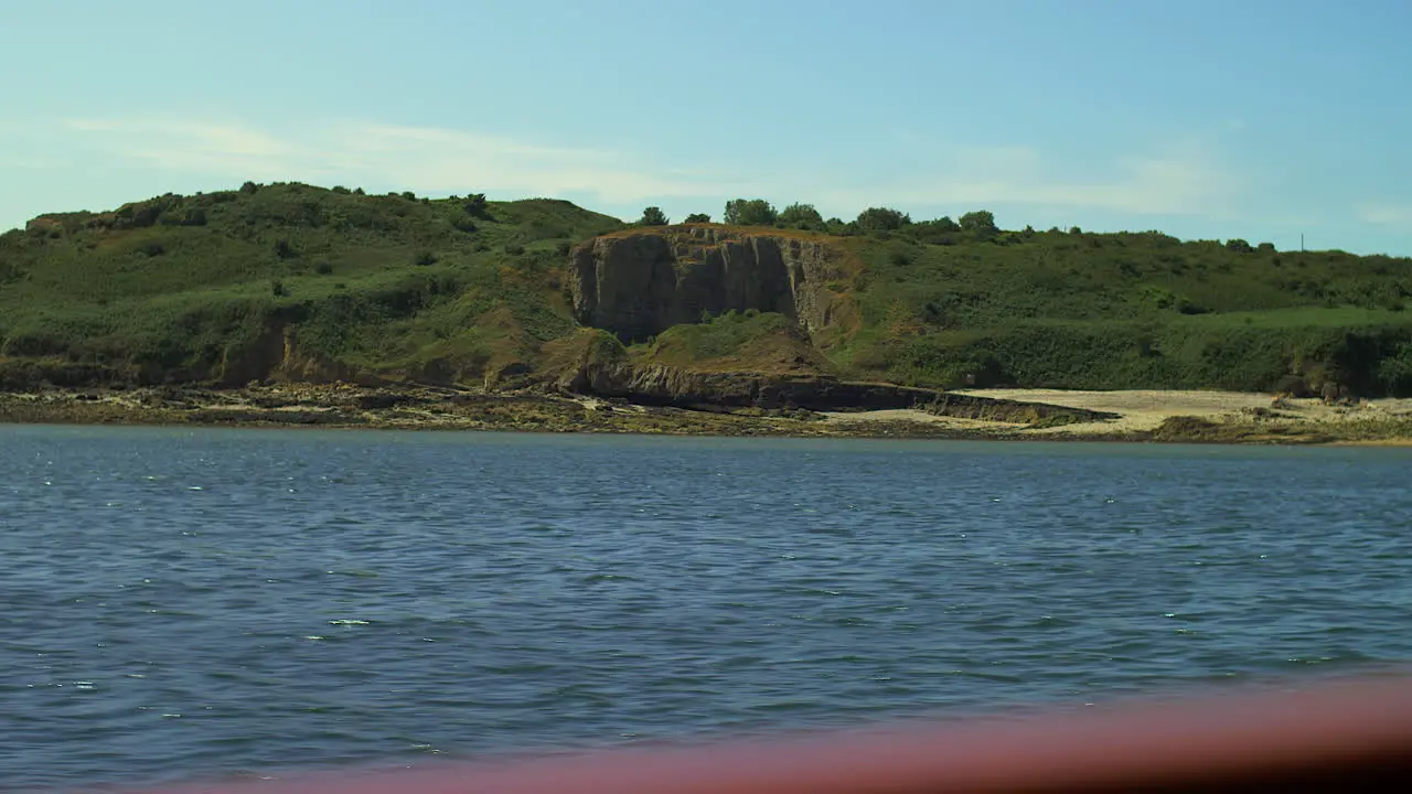 Slow motion Speed Boat Coast