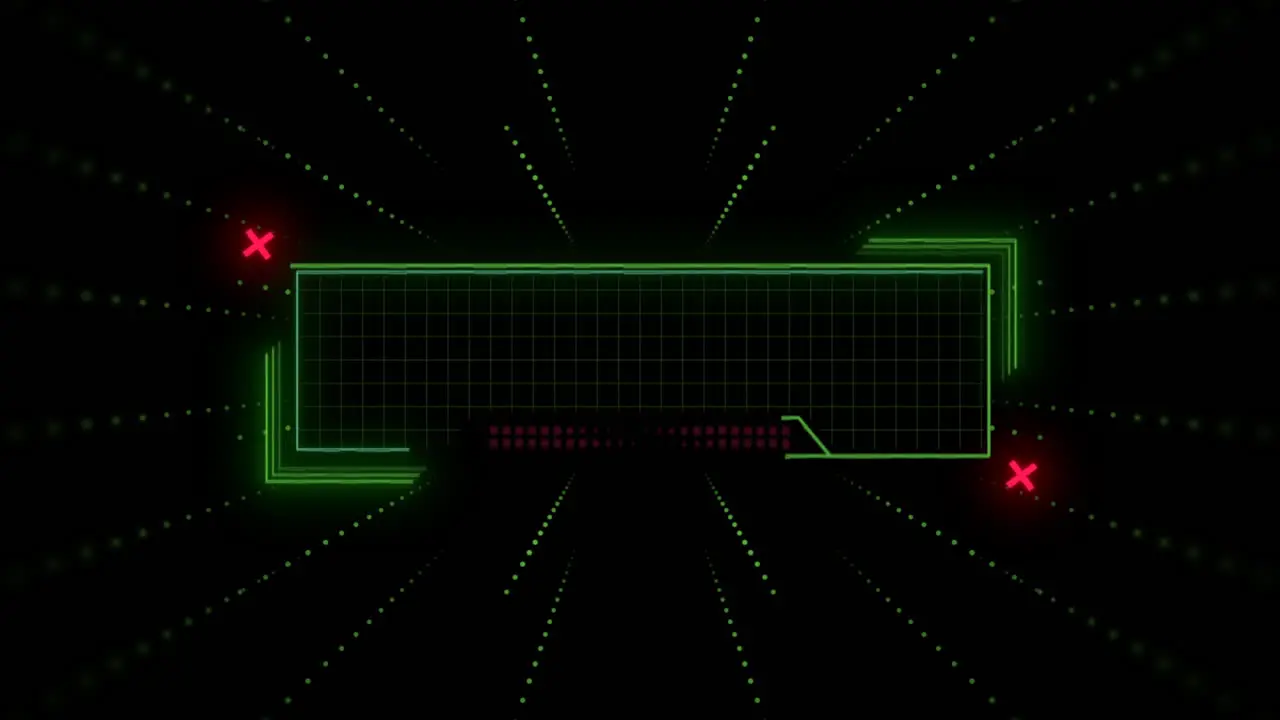 Spaceships Monitor Radiates with Neon HUD Elements