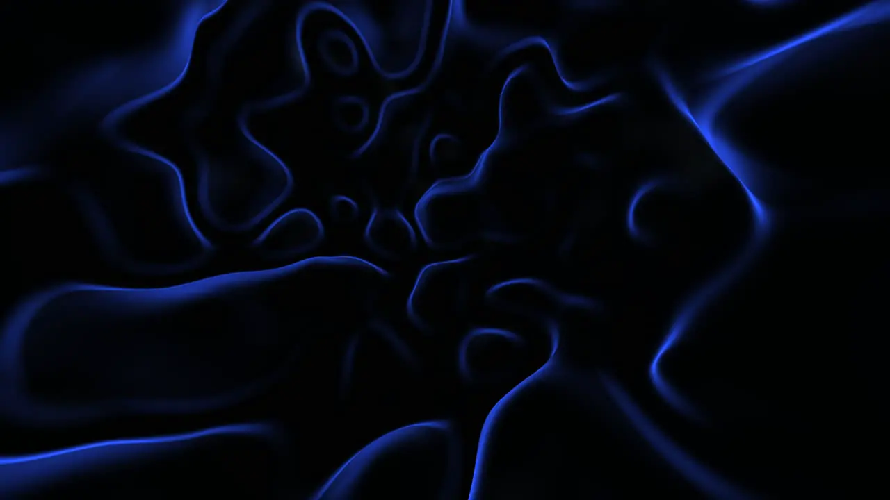 Fantasy blue audio waves on black gradient