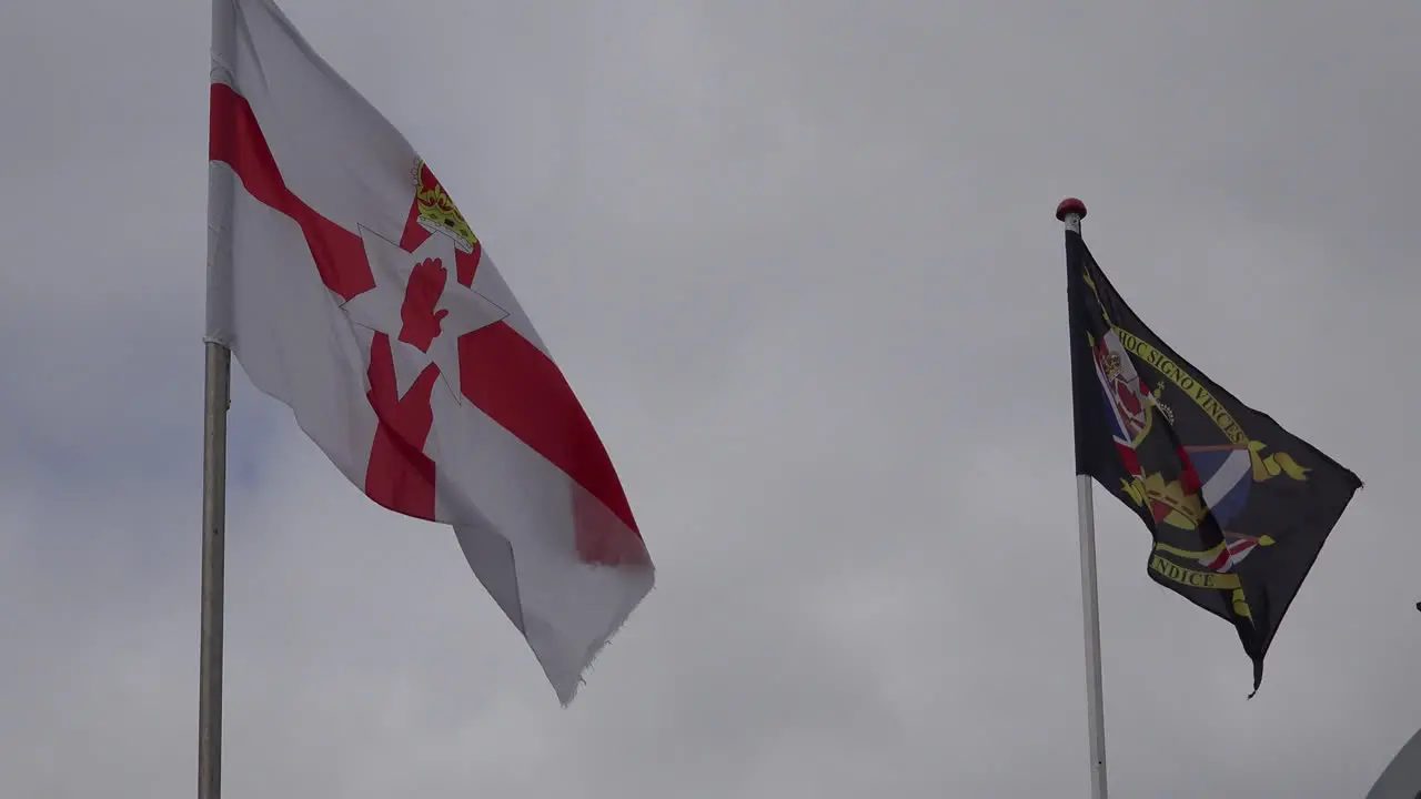 Northern Ireland Ulster And In Hoc Signo Vinces Flags