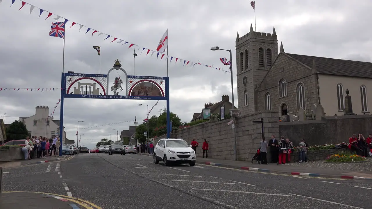 Northern Ireland Annalong Presbyterian Church With Orange Arch 