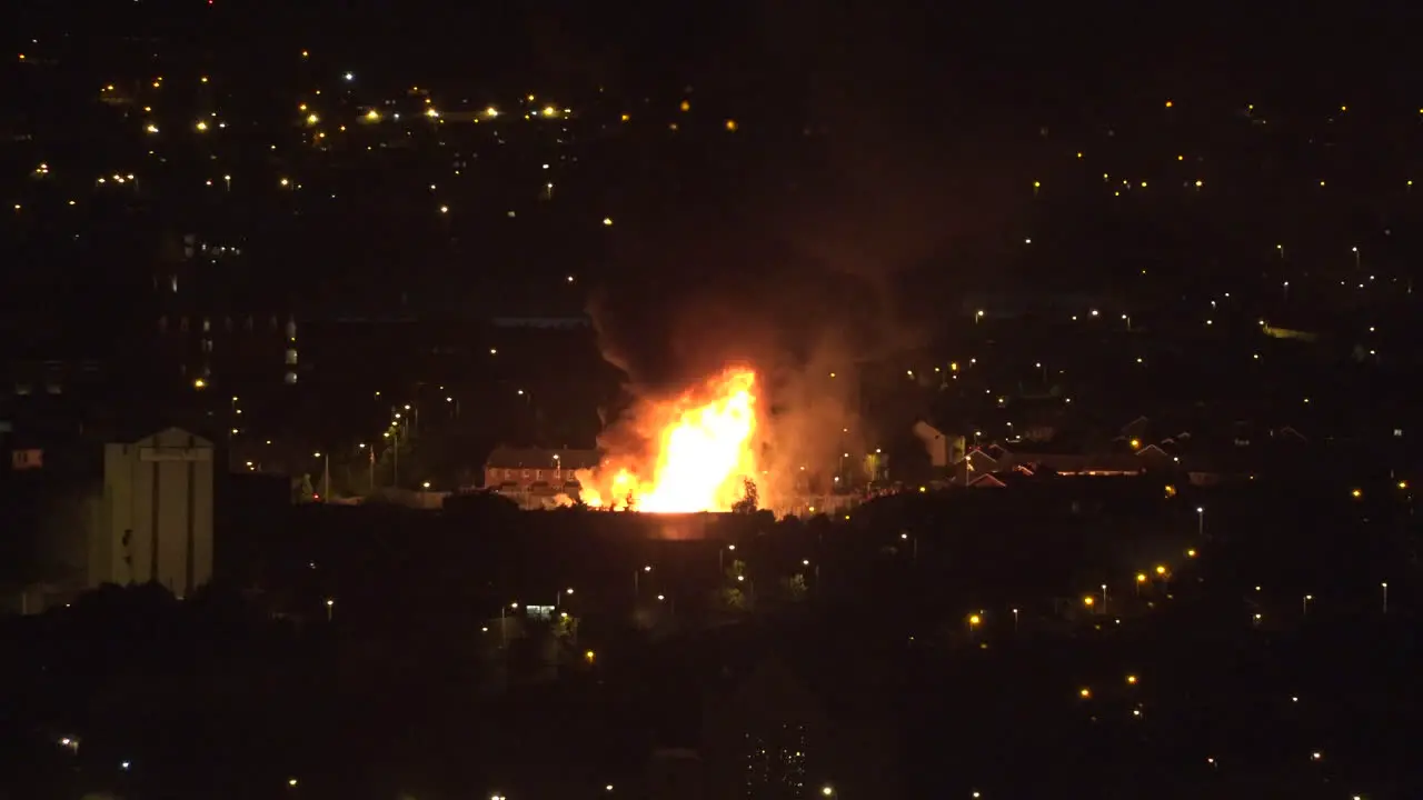 Northern Ireland Belfast Orange Bonfire