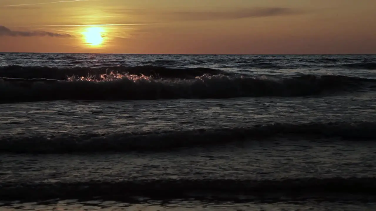 Sunset in the Baltic Sea timelapse