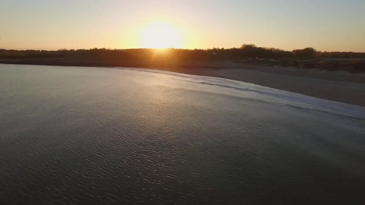 Aerial Sunset at Fort Rammekens and the port of Vlissingen