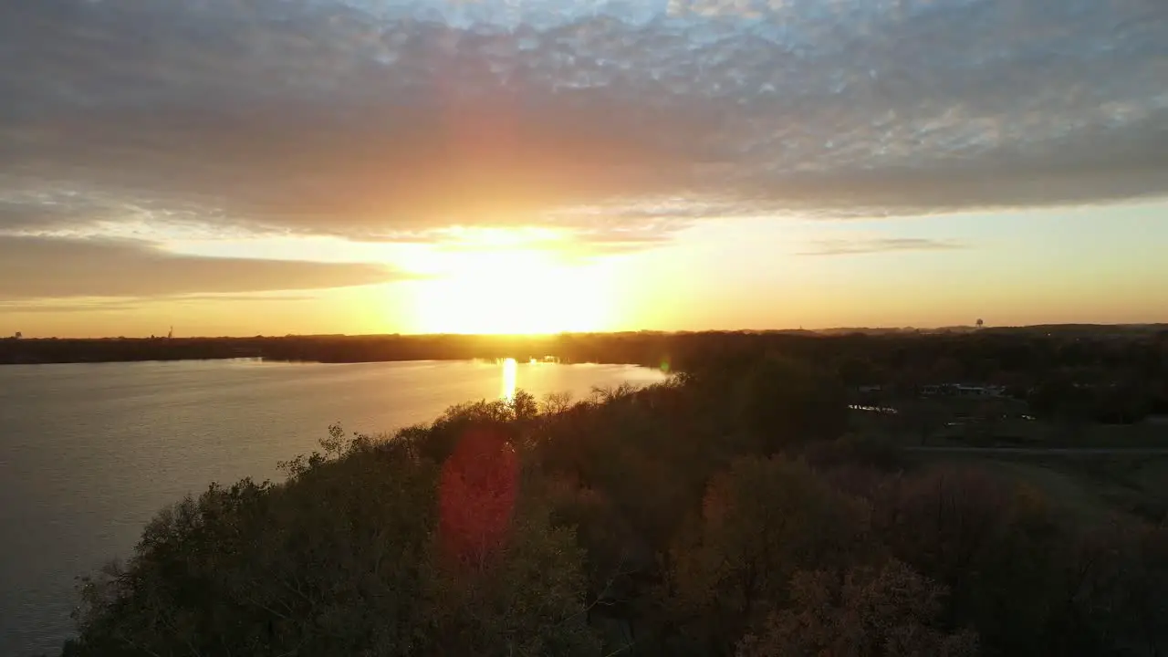 Sunset over Lake in Minnesota