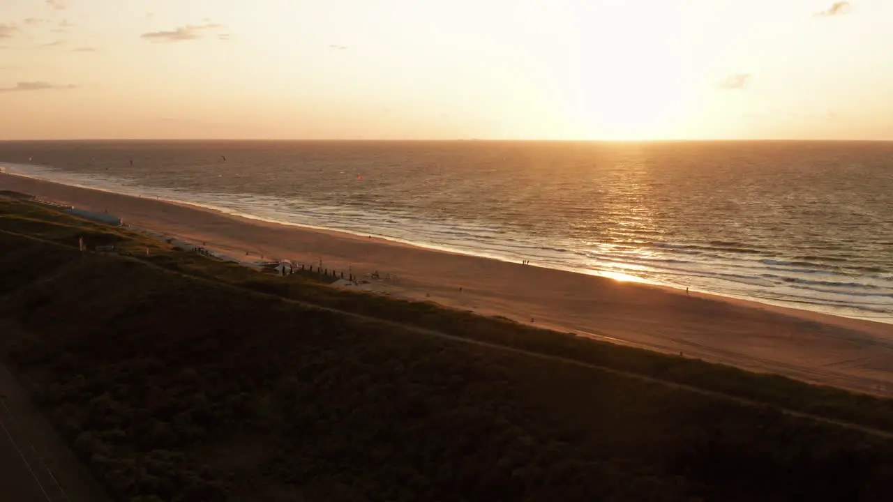 The beach of Domburg during a summer sunset