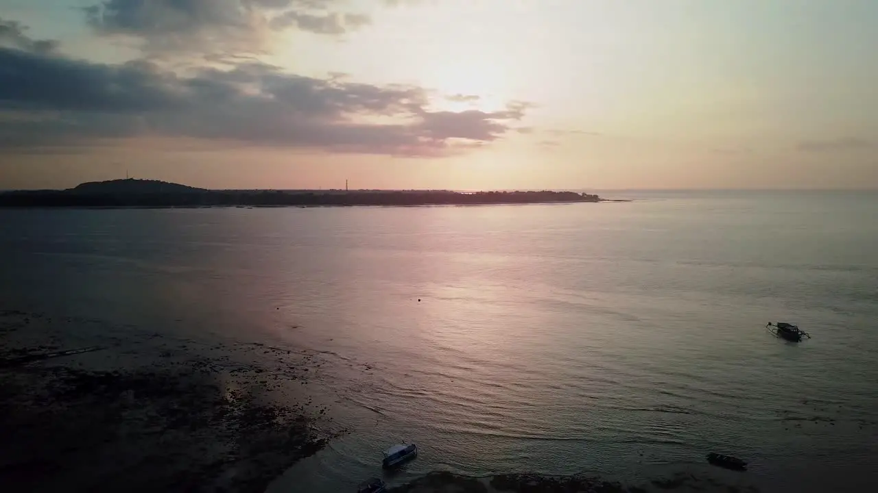 Low tide at the beach of Gili Air island