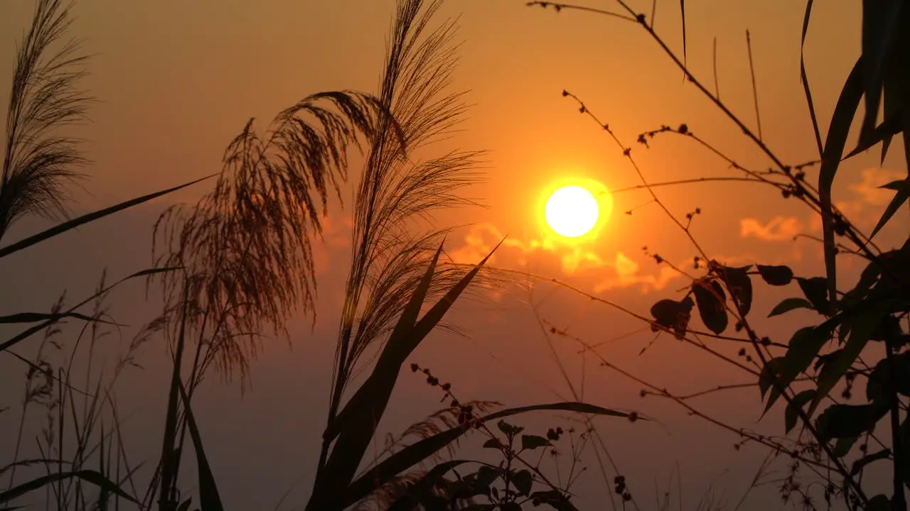 Sunset over Chiang Mai Thailand with haze