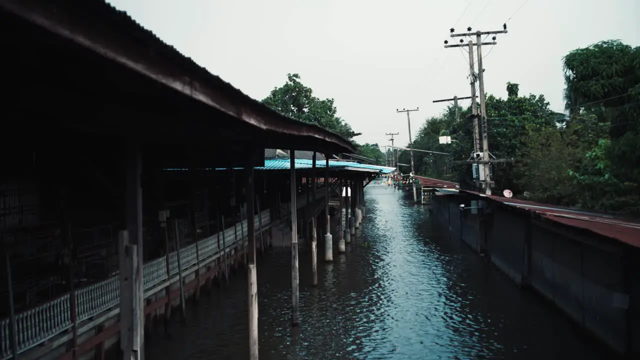 An empty canal in Thailand