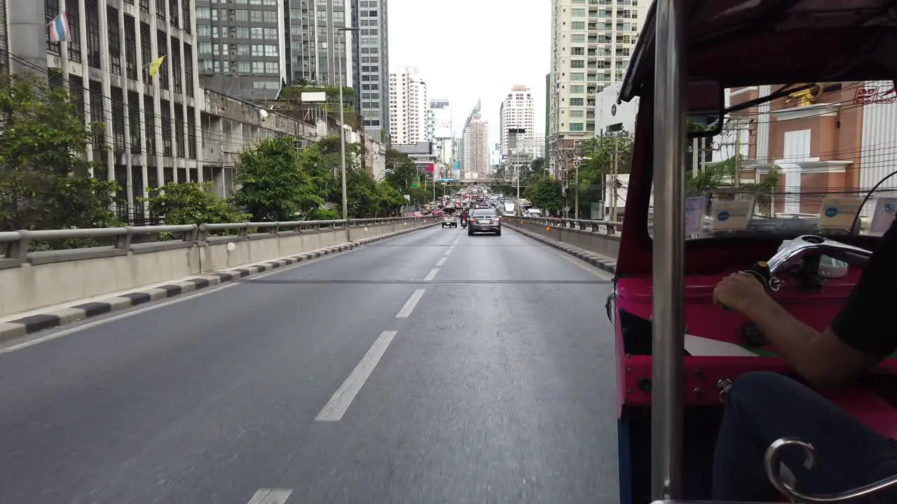 Tuk Tuk ride through the city of Bangkok