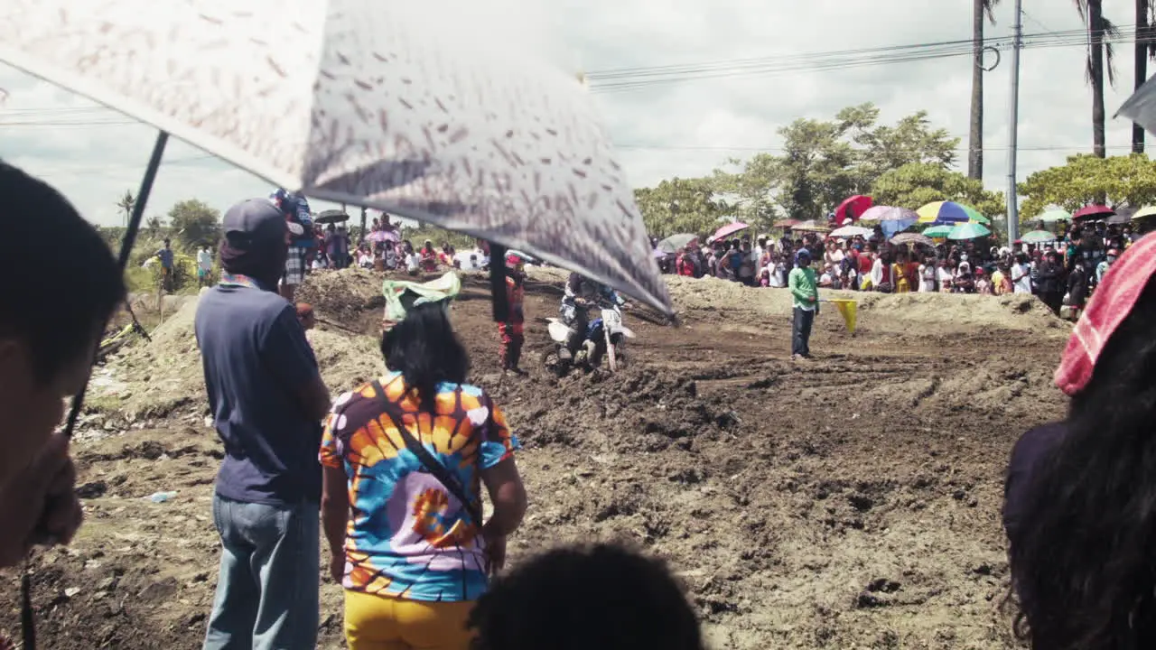 Participant gets stuck in the mud on the most anticipated motocross competition in the Philippines