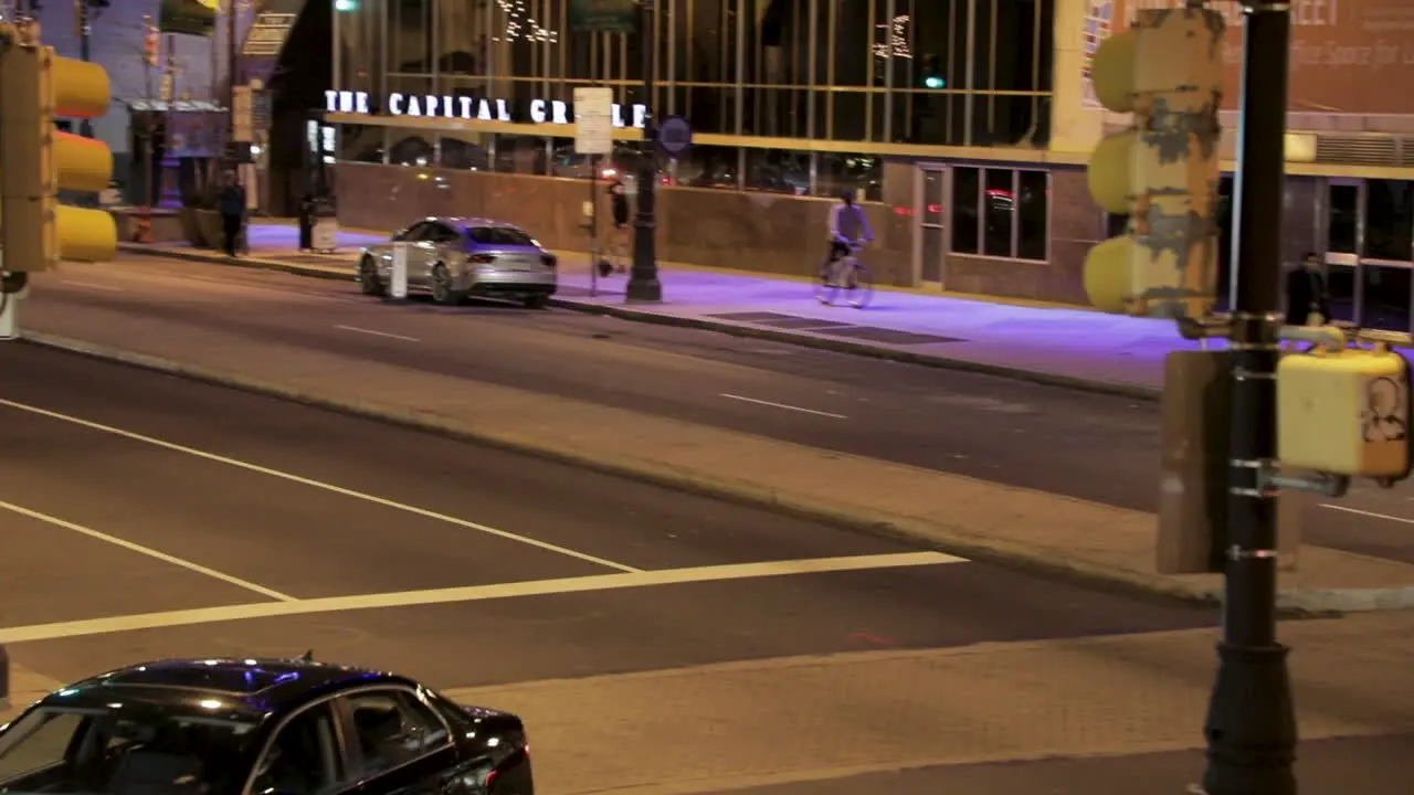 Busy Philadelphia Streets Cars Passing by at Intersection