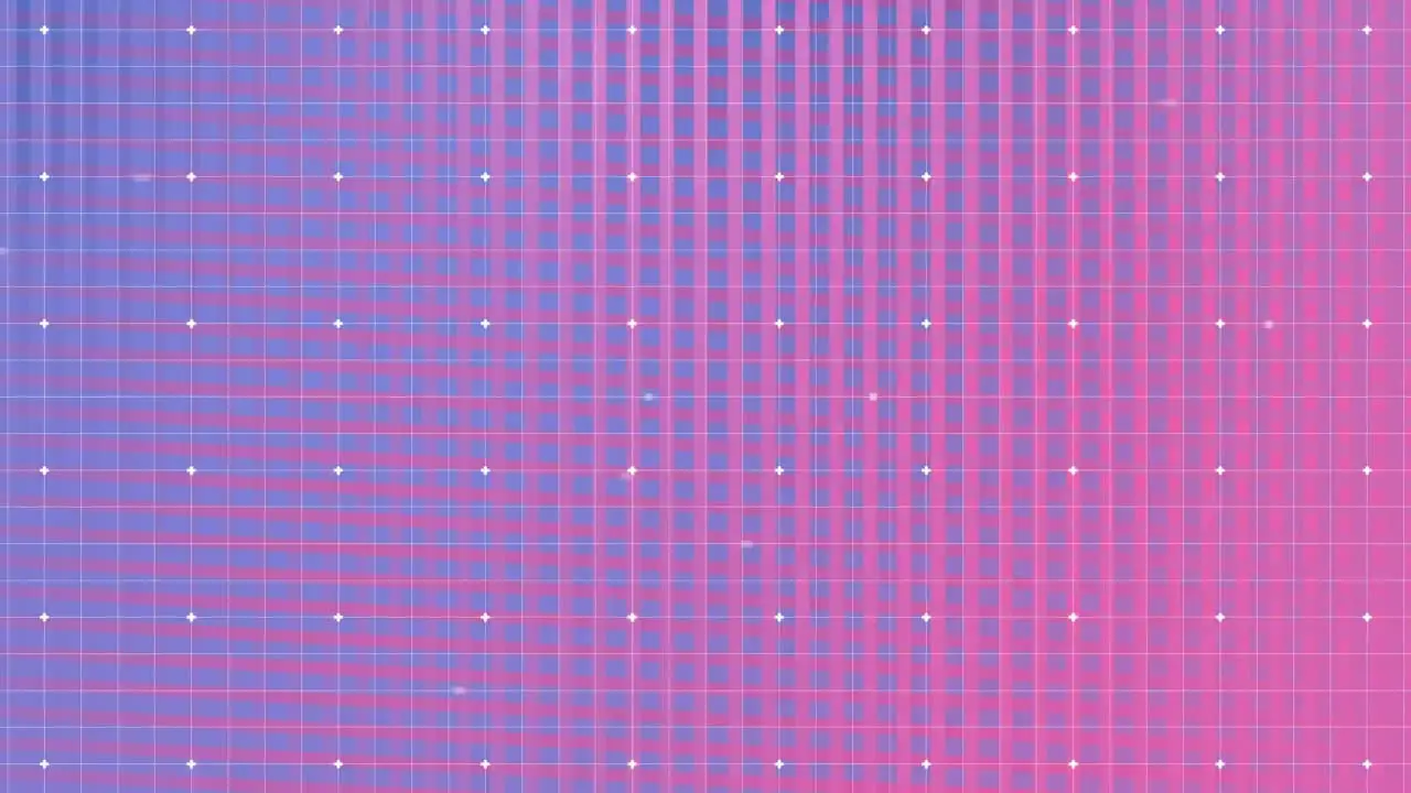 Animation of spots floating on colourful moving background