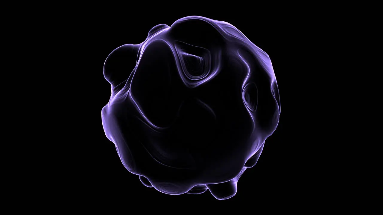 Dynamic sphere intricate 3d rendering with depth and movement