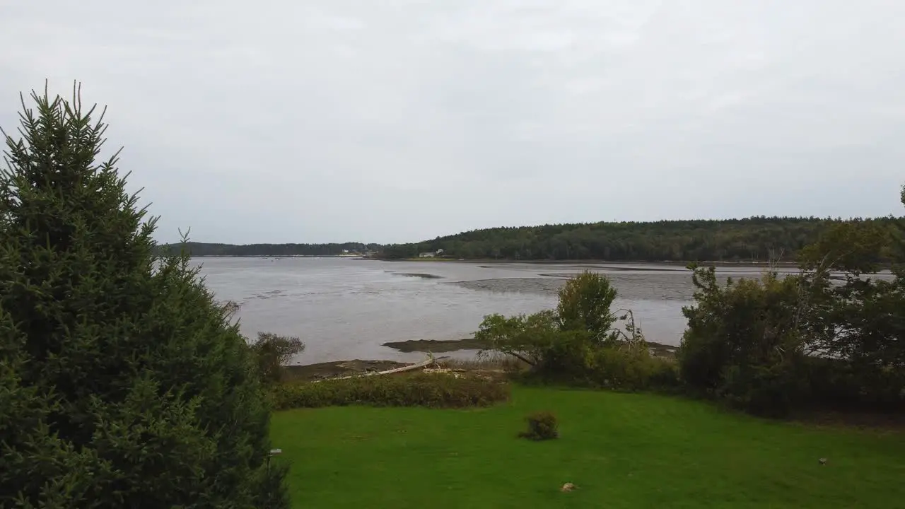 Pan Up of Popham Beach