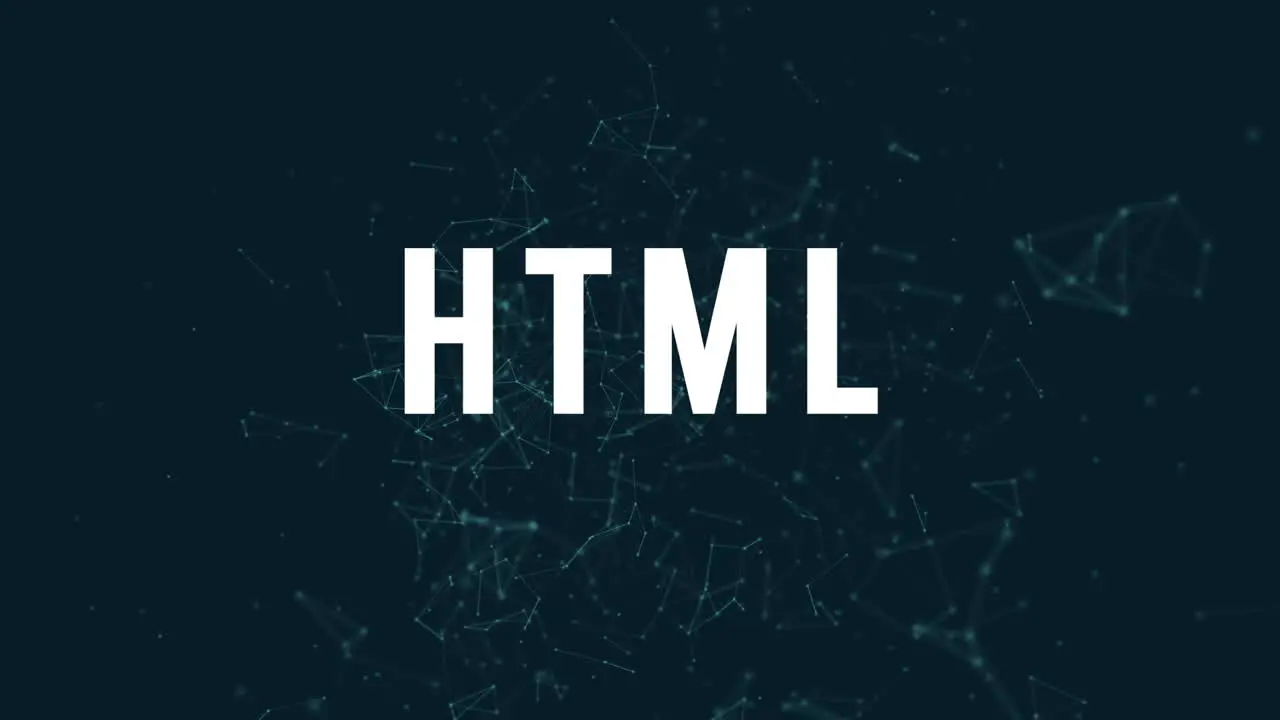 HTML with polygonal connecting dots and lines 