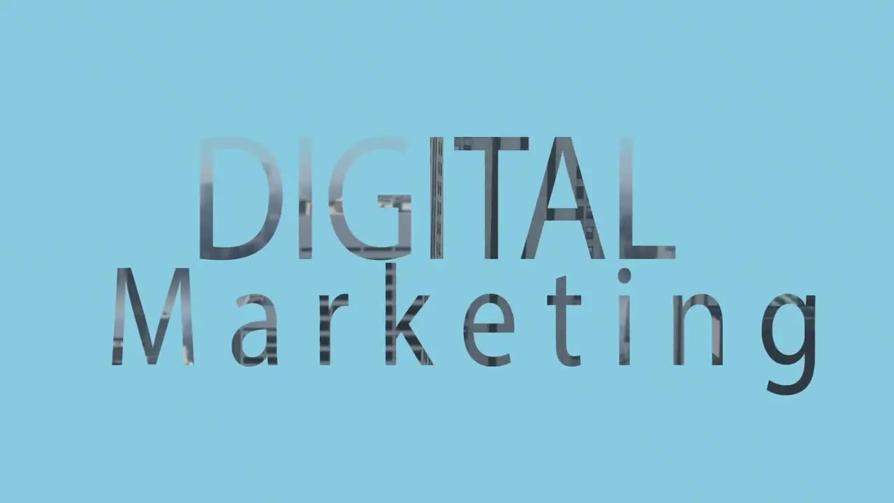 Digital composite video of digital marketing 