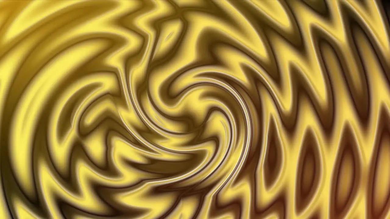 Metallic abstract yellow morphing liquid animation loop