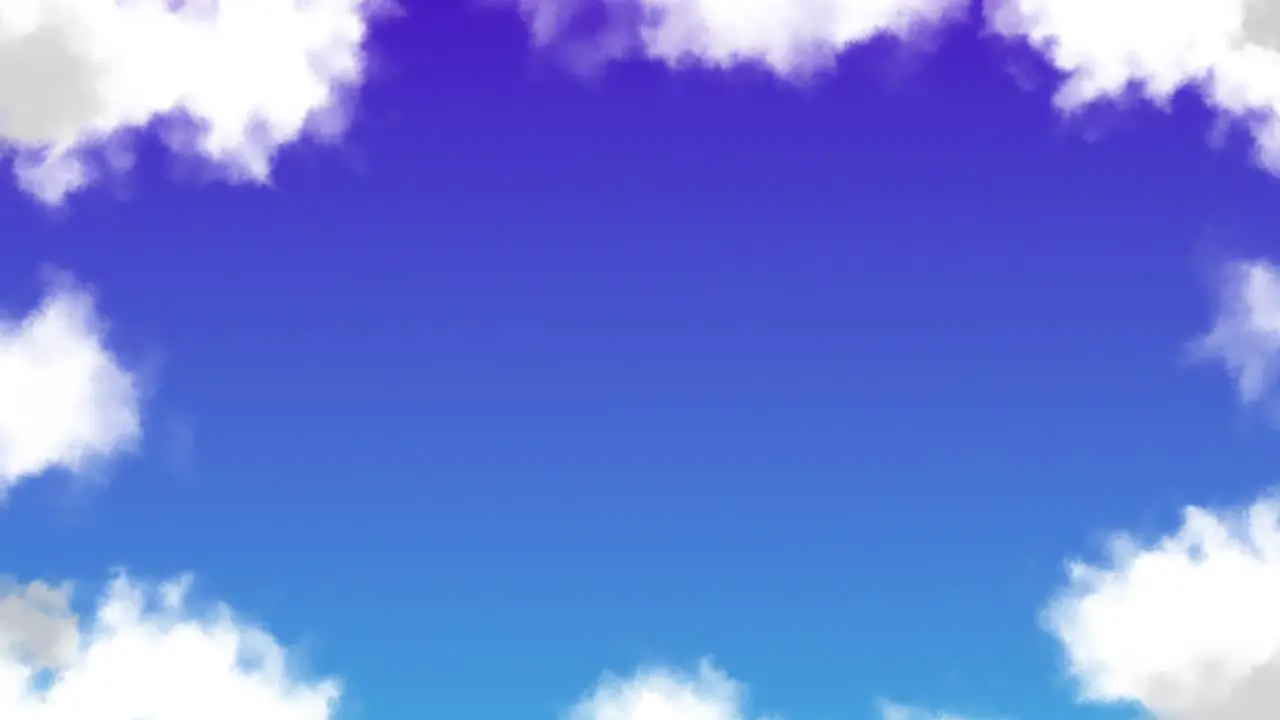 Soft and dreamy cloud sky background animation motion graphics visual pattern weather nature colour gradient blue white