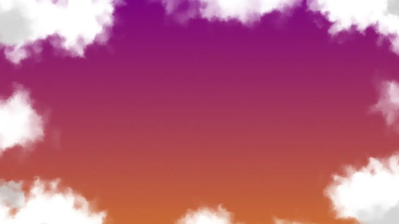 Soft and dreamy cloud sky background animation motion graphics visual pattern weather nature colour gradient maroon orange