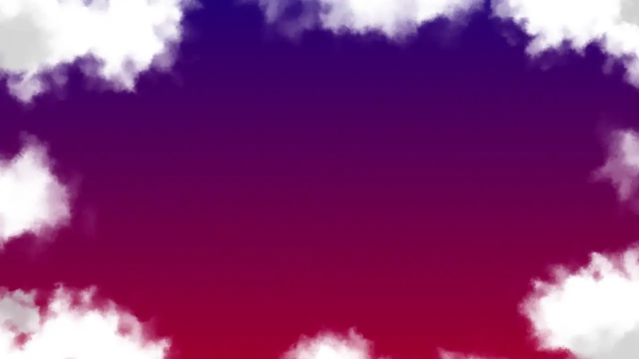 Soft and dreamy cloud sky background animation motion graphics visual pattern weather nature colour gradient blue purple red