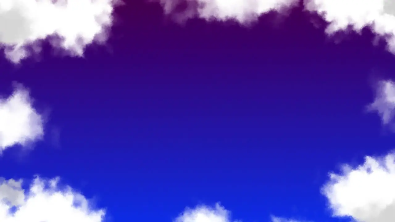 Soft and dreamy cloud sky background animation motion graphics visual pattern weather nature colour gradient purple blue