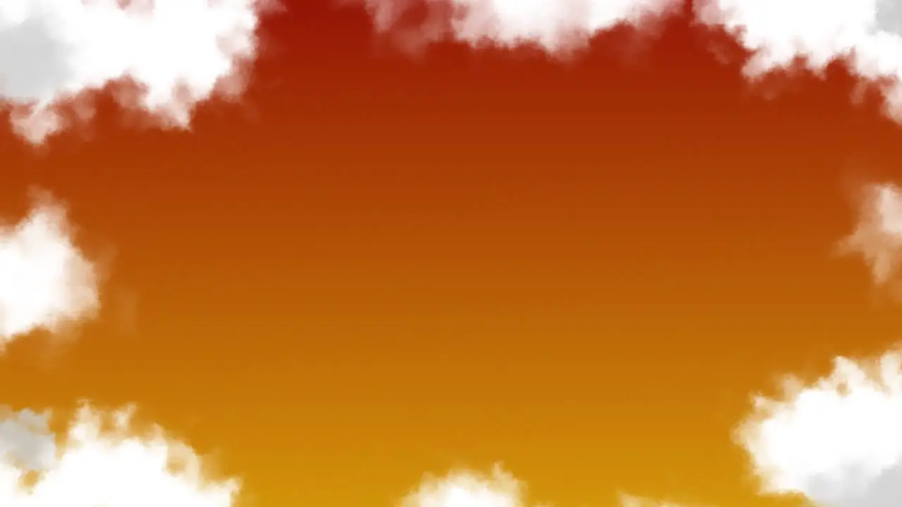 Soft and dreamy cloud sky background animation motion graphics visual pattern weather nature colour gradient red orange