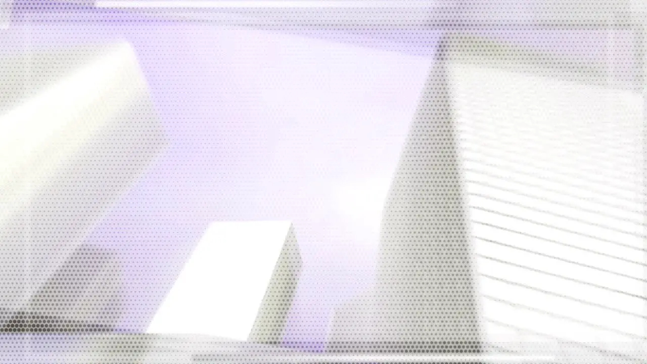 Computer generated animated moving motion background showing city landscape grids skylines