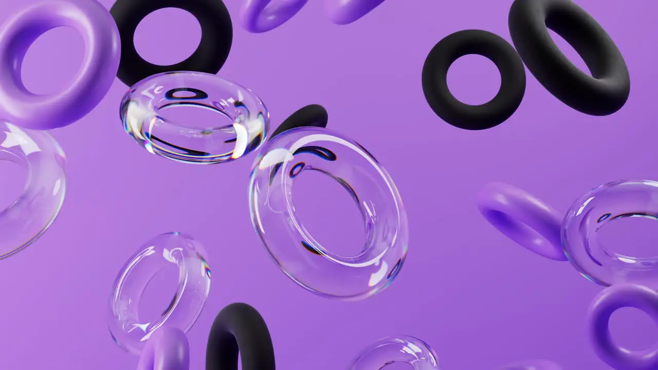 Floating Torus Loop Animation Mesmerizing Visuals in 4K