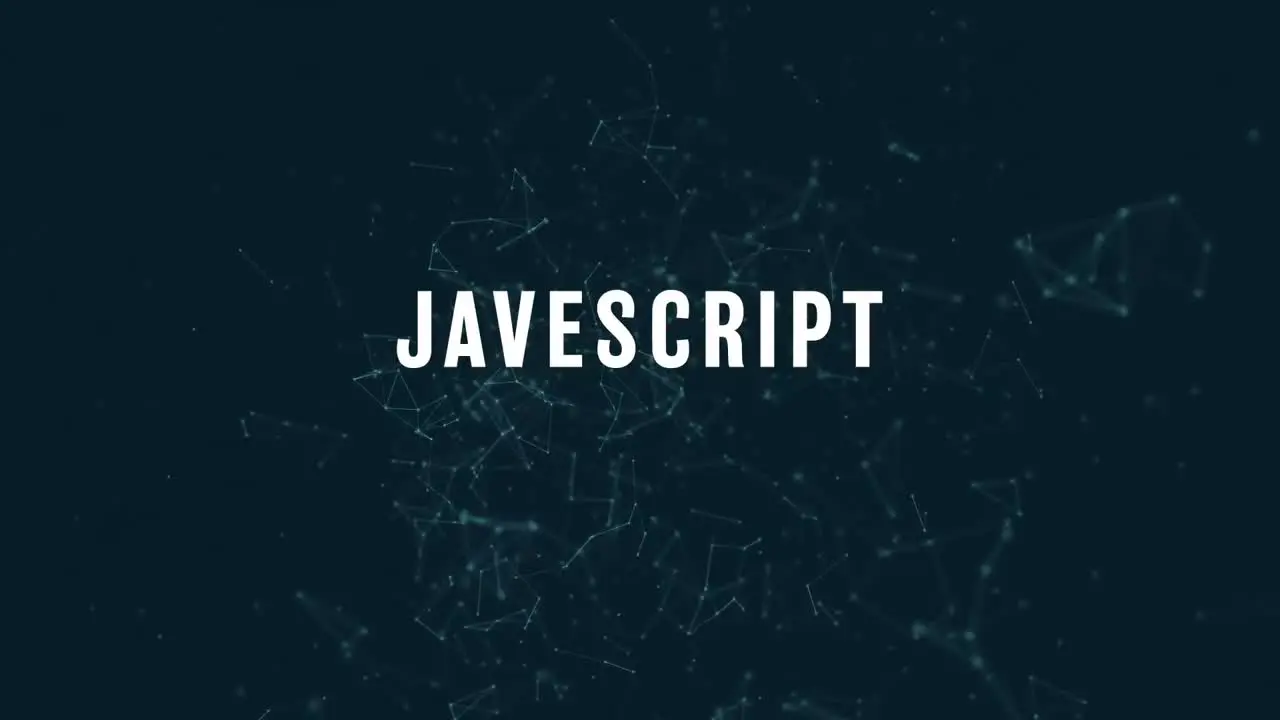 Javascript with polygonal connecting dots and lines 