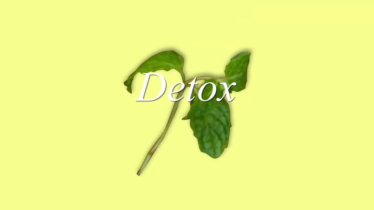 Digitally generated video of detox 