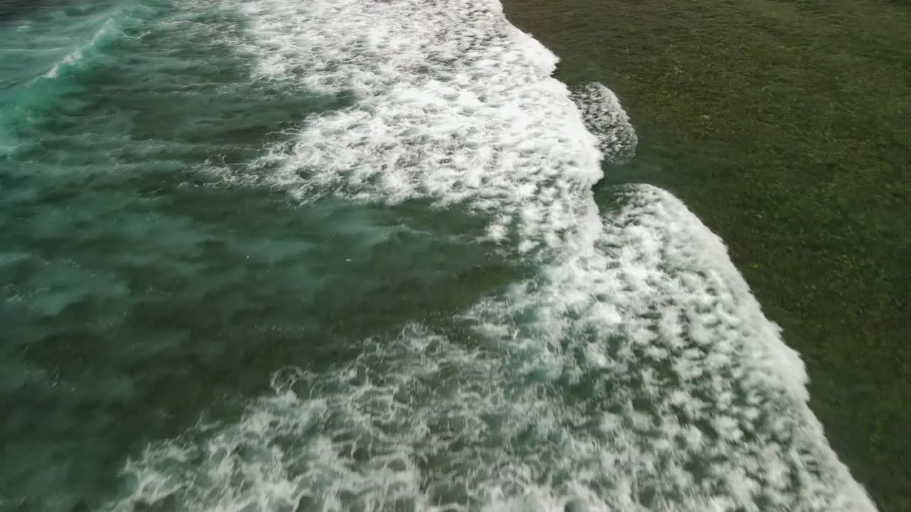 Ocean waves in Bali Indonesia