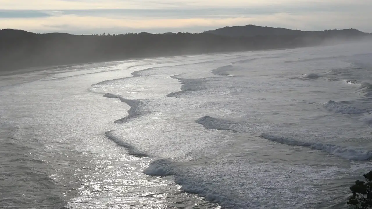 Oregon Backlit Sea At Otter Rock Pan