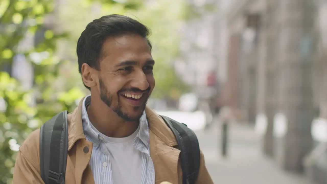 Close Up Of Muslim Couple On Date Meeting On City Street 3