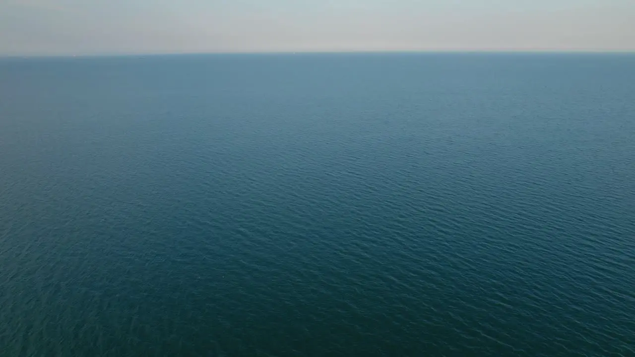 Drone view over sea water