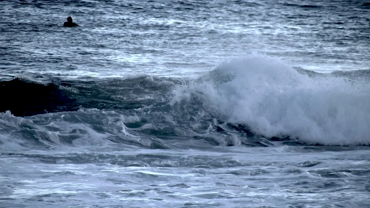 Oahu Sandy Beach Rough Waves