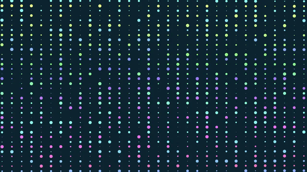 Colorful dots on black gradient for web or design