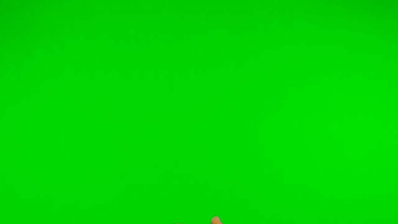 orange with green background throwing up orange with green screen green background