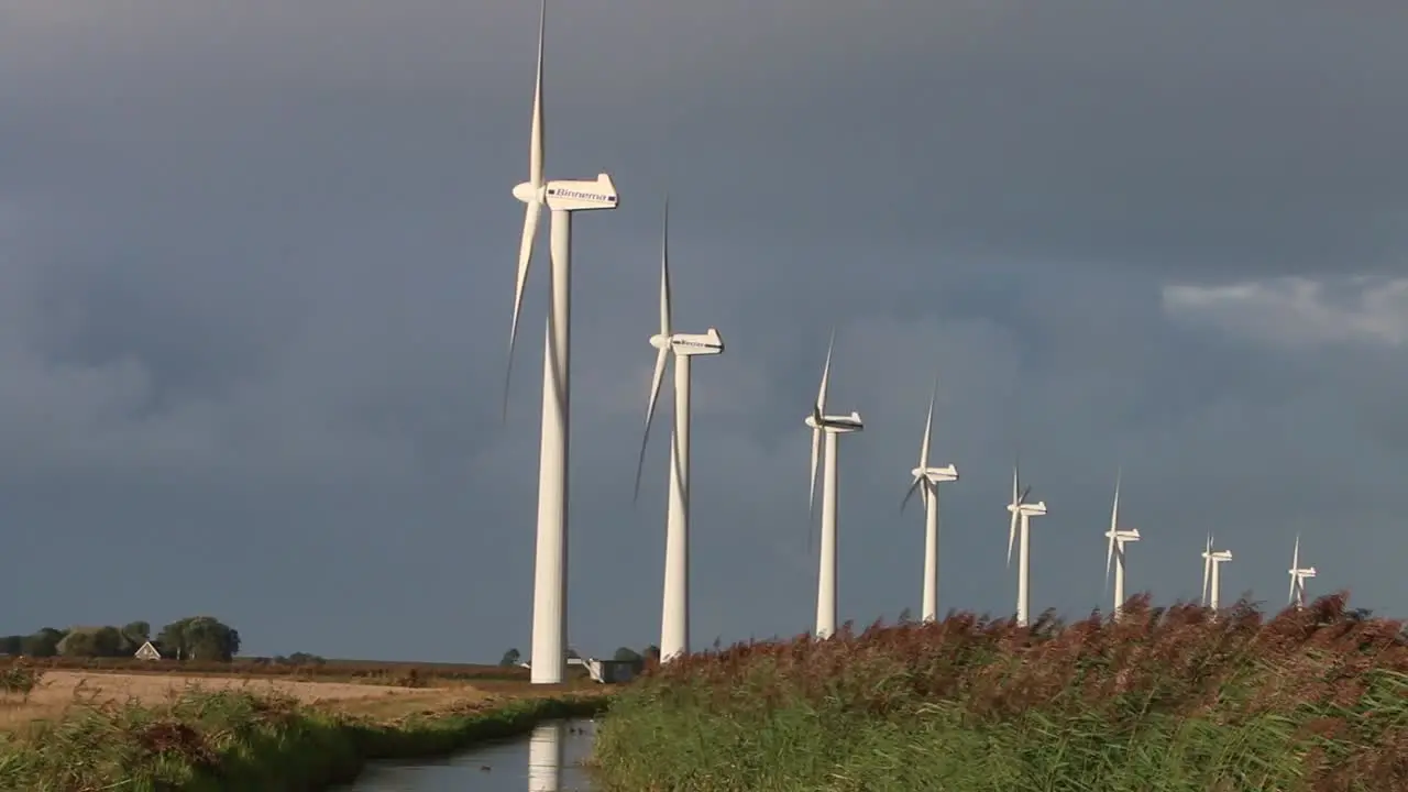 Wind farm near the coast of the Wadden Sea