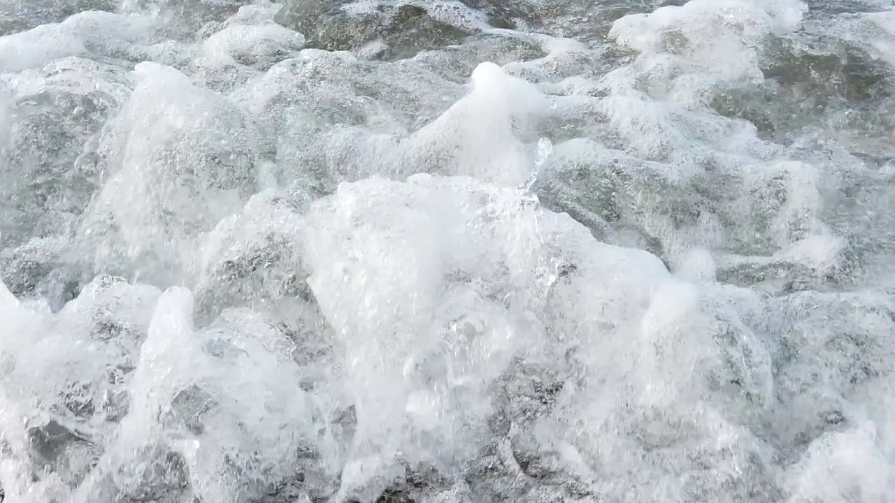 This is a slow motion video of waves in Galveston Texas