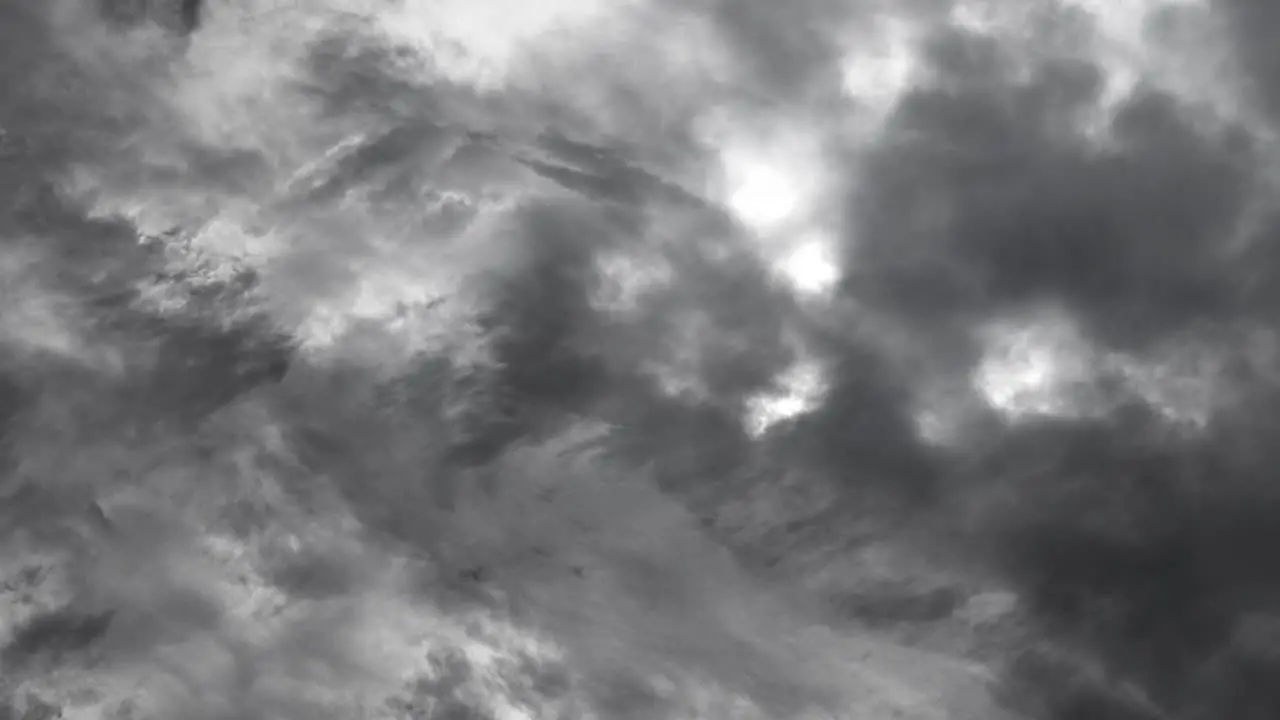 sky with lightning strikes and dark clouds