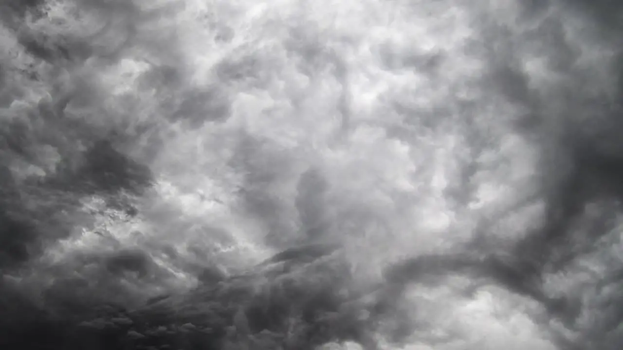 dark clouds and lightning in the sky