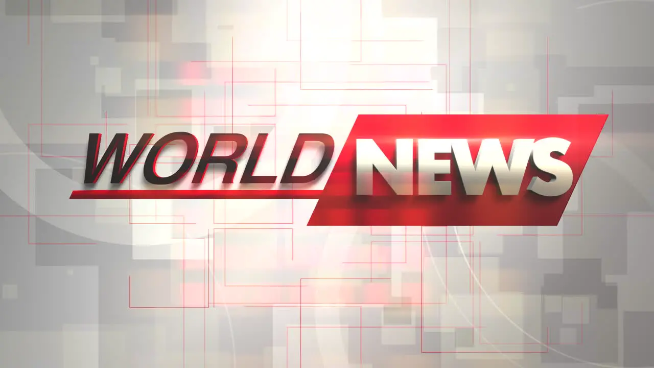 World News with grid pattern and lines