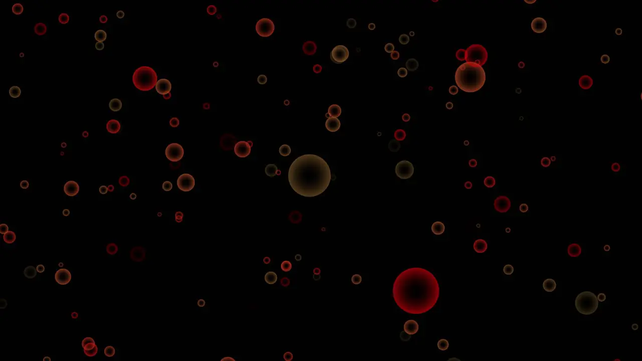 animated bubble falling for video overlay