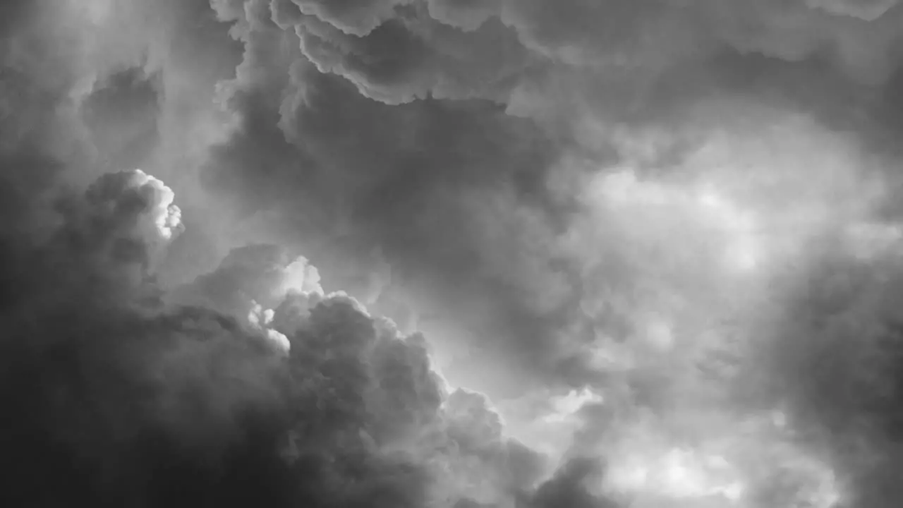 thunderstorm in the cumulonimbus dark clouds 4k