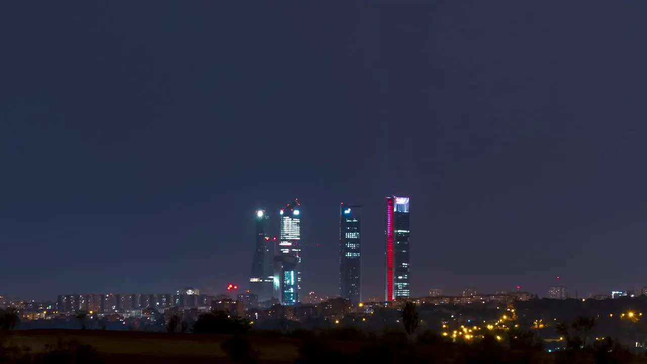 Stormy night in Madrid