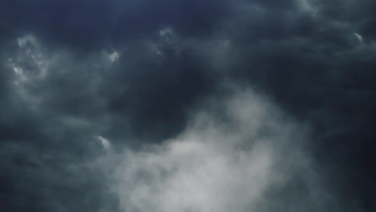 thunderstorms flashes of lightning and dark clouds moving in the sky