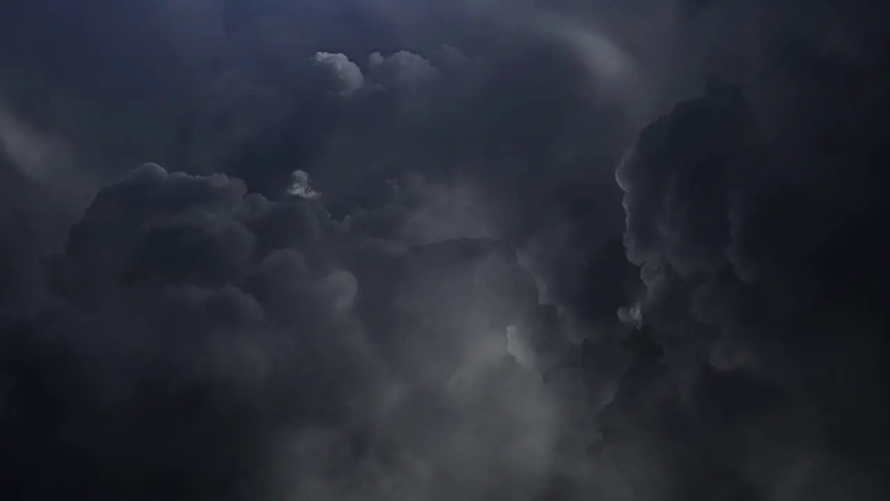 4k gray dark and moving cumulonimbus clouds in the sky thunderstorm