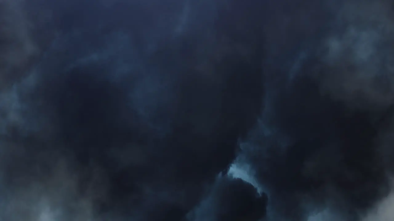 thunderstorm inside cumulonimbus clouds dark before it rains