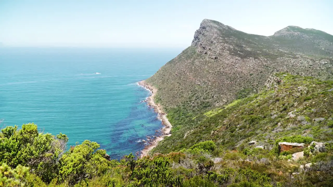 Ocean View From Cape Point Promontory On Cape Peninsula In South Africa